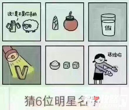 微信看图猜明星答案汇总