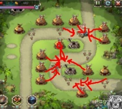 部落守卫战5-4通关攻略 5-4打法布局详解
