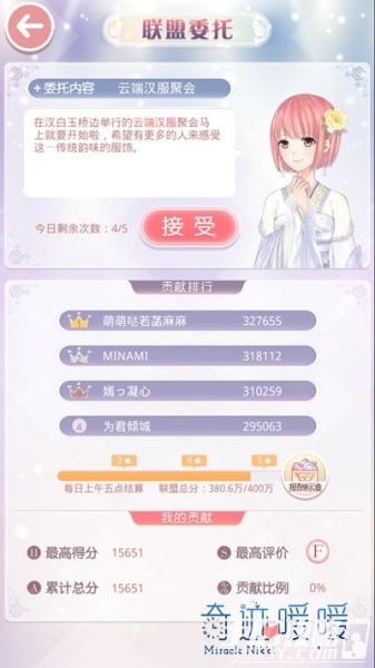 奇迹暖暖搭配师联盟详情解析