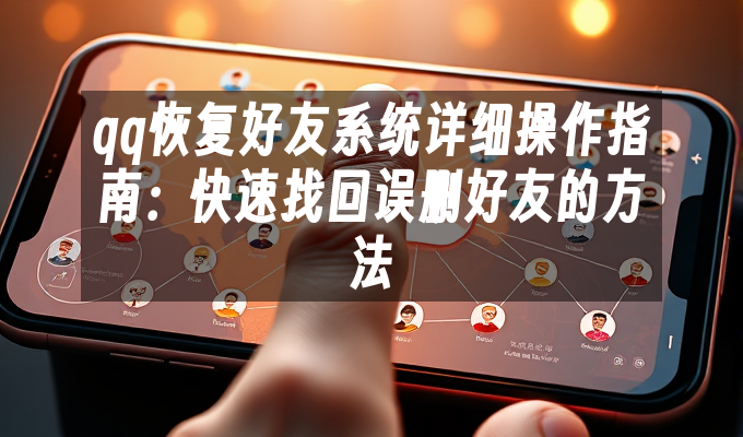 qq恢复好友系统详细操作指南:快速找回误删好友的方法