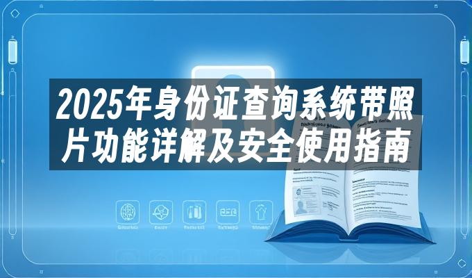 2025年身份证查询系统带照片功能详解及安全使用指南