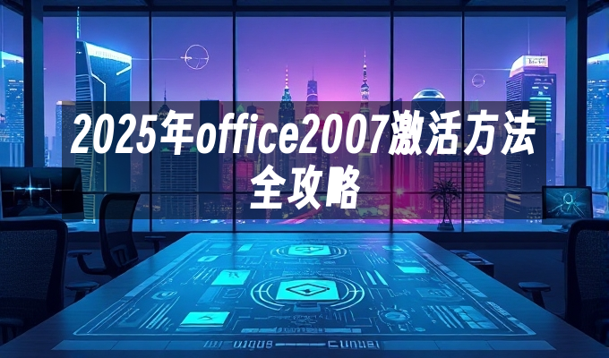 2025年office2007激活方法全攻略