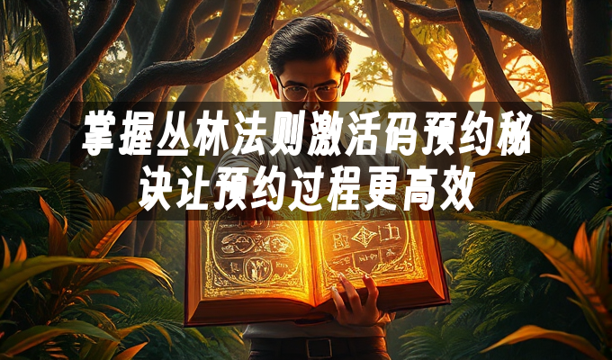 掌握丛林法则激活码预约秘诀让预约过程更高效