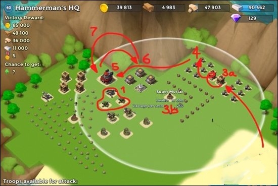 《海岛奇兵》40级哈莫曼的司令部打法_哈莫曼的司令部40