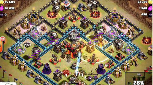 部落冲突coc经典野猪流打法和注意事项_野猪流