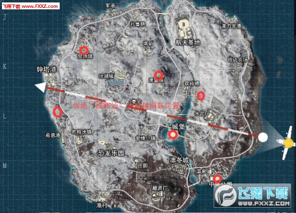 刺激战场雪地地图圣诞树在哪?刺激战场雪地地图圣诞树刷新位置_刺激战场雪地圣诞树