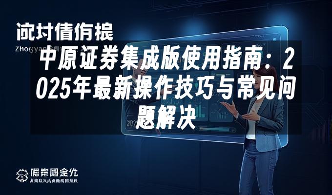 中原证券集成版使用指南:2025年最新操作技巧与常见问题解决
