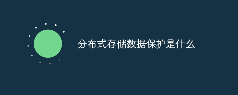 分布式存储数据保护是什么