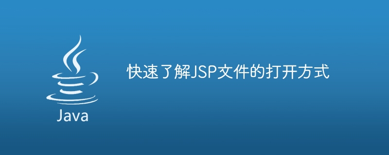 快速了解jsp文件的打开方式