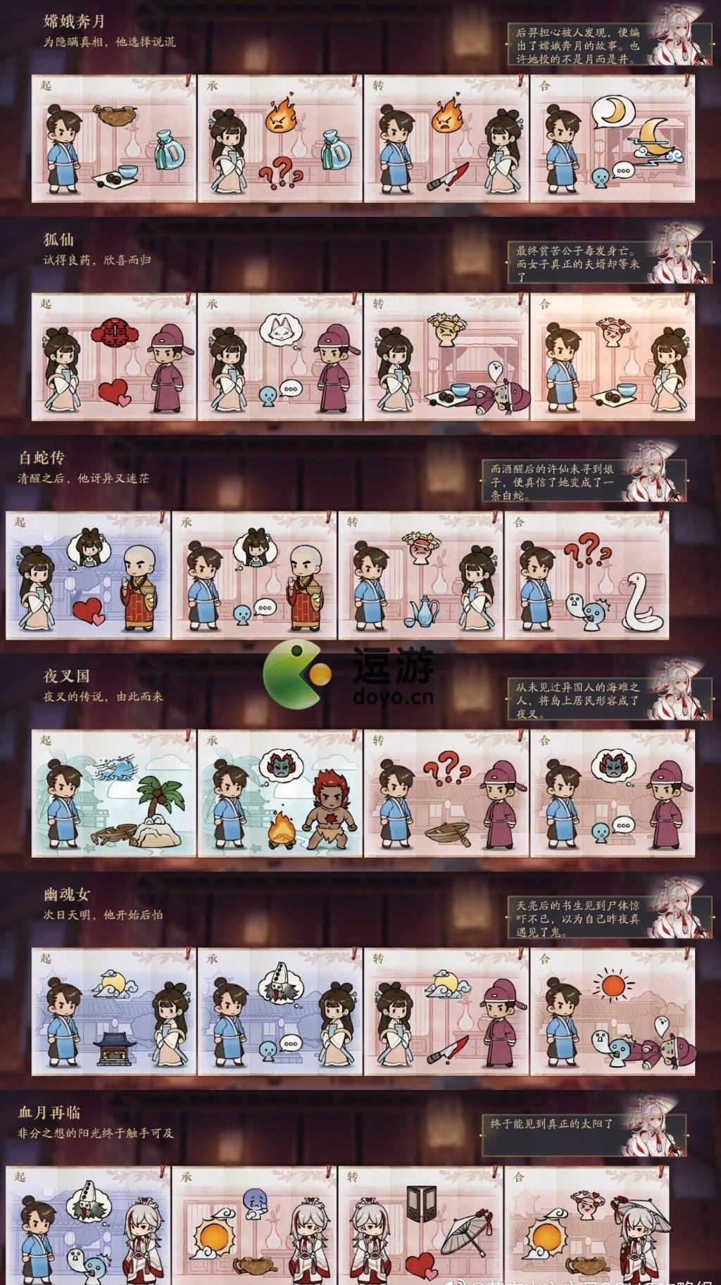 花亦山心之月十四夜语活动答案攻略