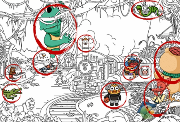 超级达人动物历险记图文攻略_动物找茬