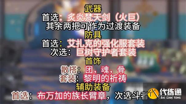 dnf手游剑魔60毕业装备怎么选