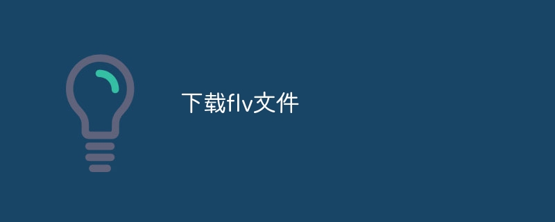 下载flv文件