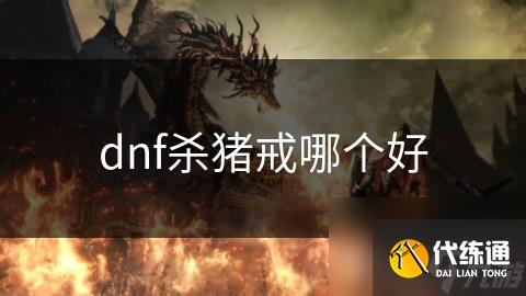 dnf杀猪戒哪个好