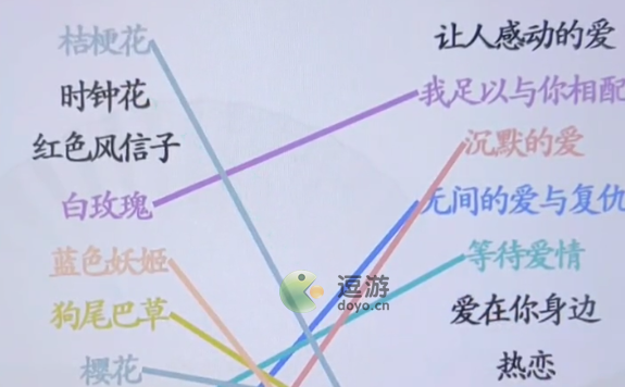 汉字找茬王花语连连看通关攻略_鲜花连连看