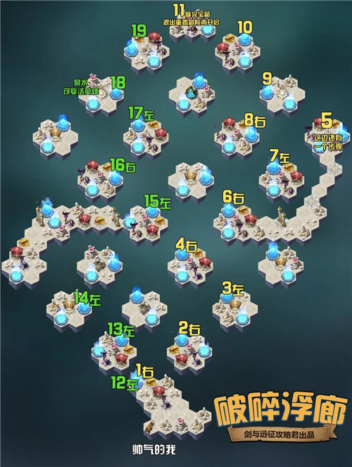 剑与远征破碎浮廊通关路线图文介绍_剑与远征破碎浮廊攻略