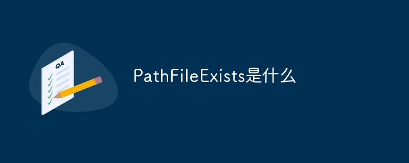PathFileExists是什么