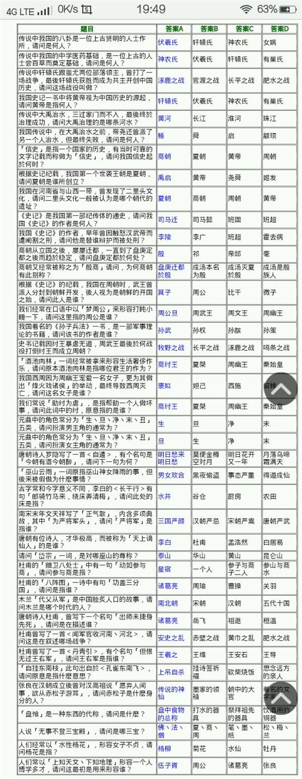 侠客风云传少年英雄会答案大全