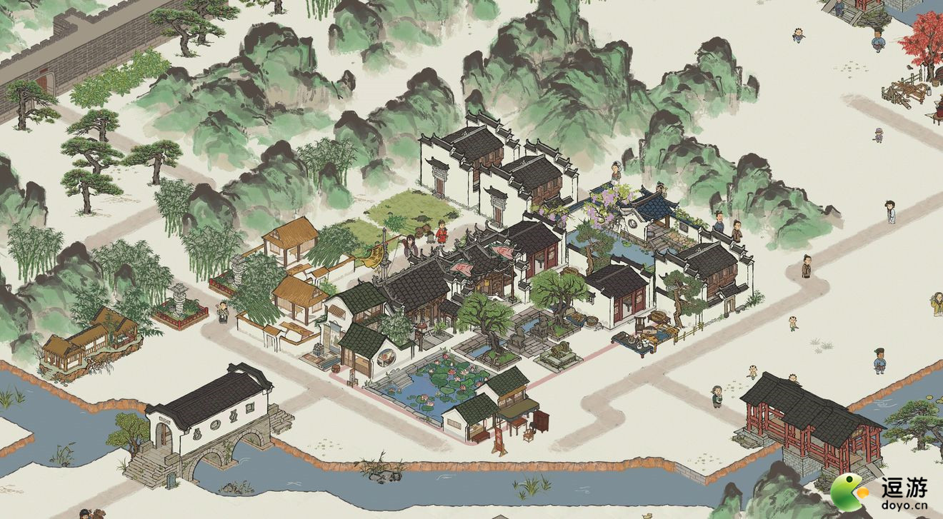 江南百景图徽商四玩家们族布局摆放思路分享