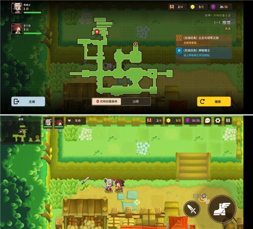 坎公骑冠剑1-1全收集图文攻略分享