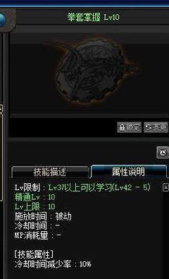 DNF（地下城与勇士）中的拳套掌握技能详解