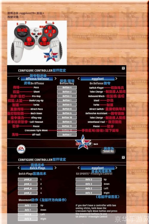 NBA 2010中文版游戏操作指南