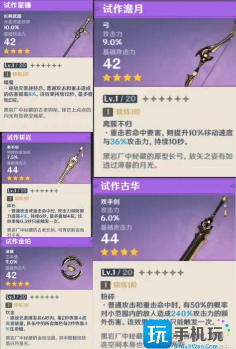 【原神】锻造武器实用吗值不值得造 锻造武器适用性与锻造建议 锻造武器适用性与锻造建议