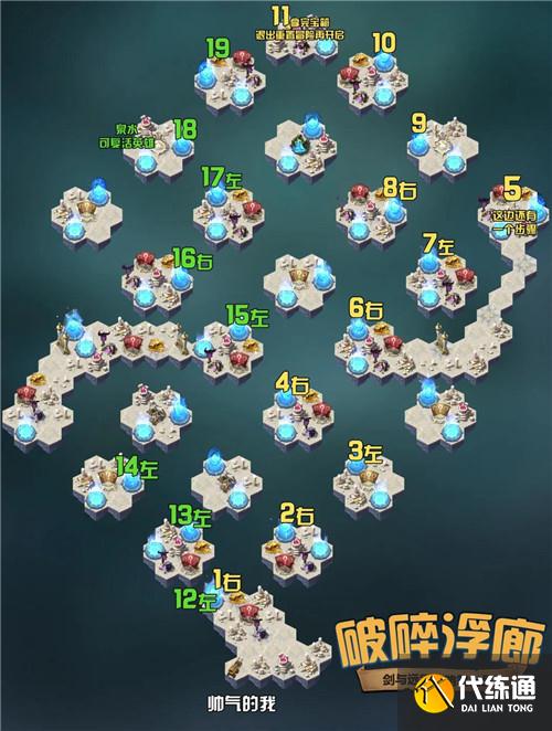 剑与远征破碎浮廊通关路线图文介绍_破碎浮廊