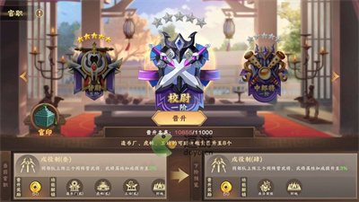 胡莱三国4晋升官职作用介绍_胡莱三国官职