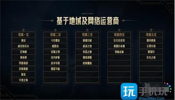 英雄联盟跨区模式大区合并表 英雄联盟跨区模式大区合并表