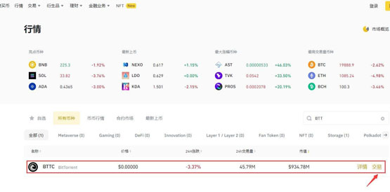 BTT币怎么买?BTT币交易和买入图文指南