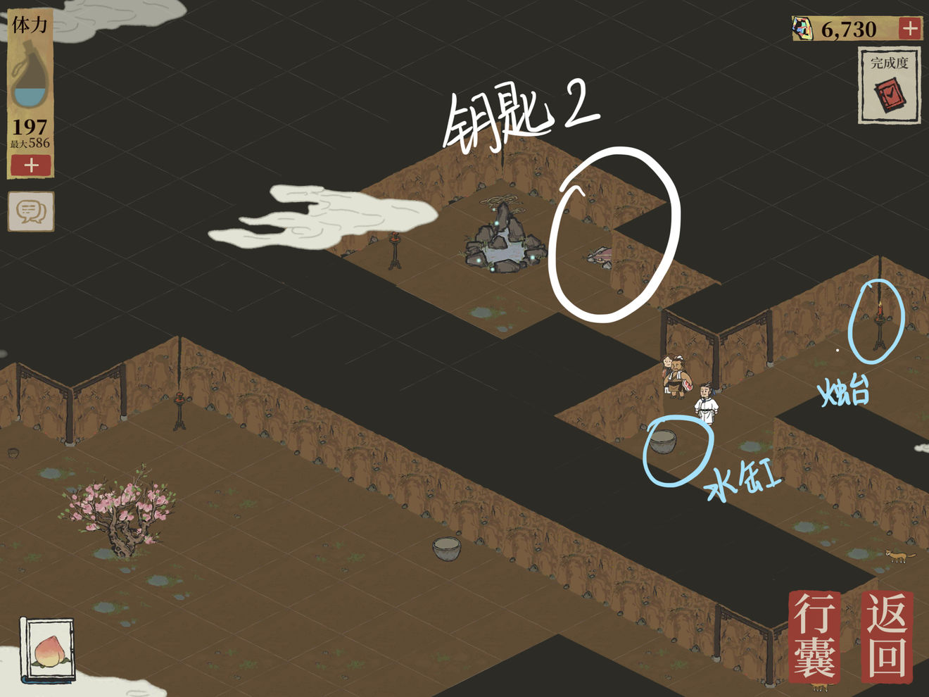 江南百景图桃花坞探索攻略大全 宝箱、钥匙及废墟位置汇总