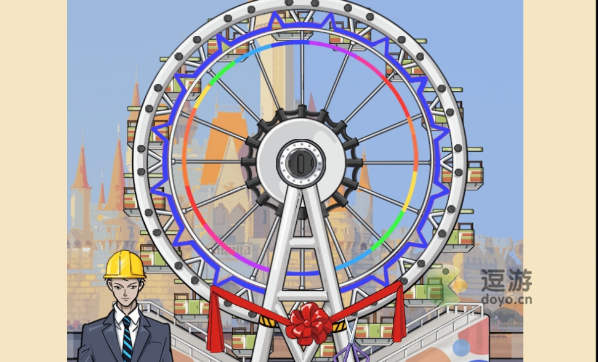 疯狂爆梗王造摩天轮通关攻略分享_疯狂的水泥