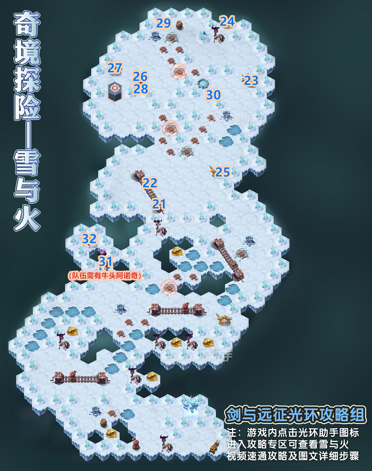 剑与远征雪与火详细通关 攻略