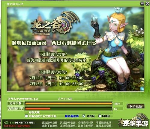 龙之谷更新失败原因分析与解决方案