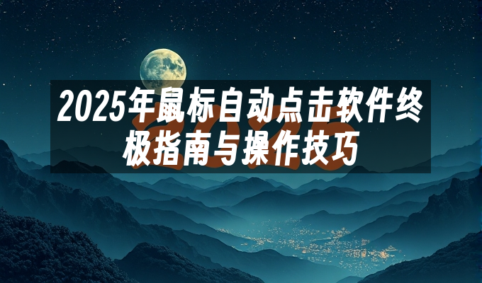2025年鼠标自动点击软件终极指南与操作技巧