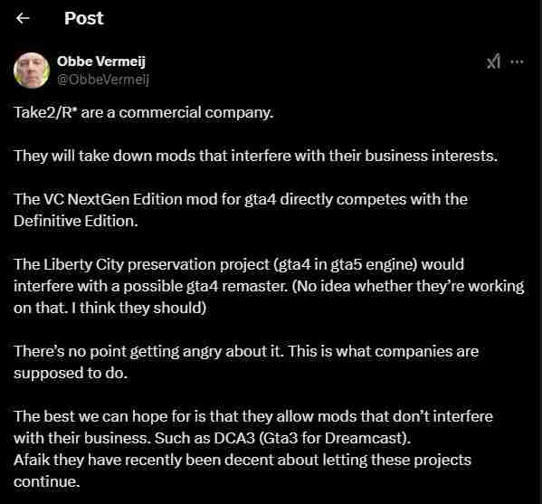 GTA 4“自由城保护项目”MOD被下架:玩家与开发者之间的博弈