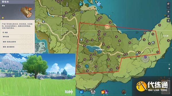 原神木材采集位置总览 不同种类的木头都在哪