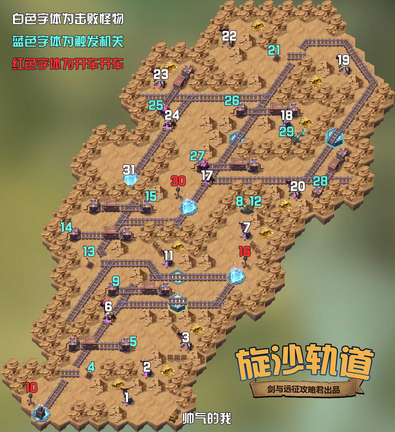 剑与远征旋沙轨道线路攻略_旋沙轨道攻略