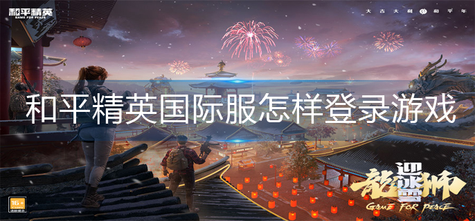和平精英国际服怎样登录游戏