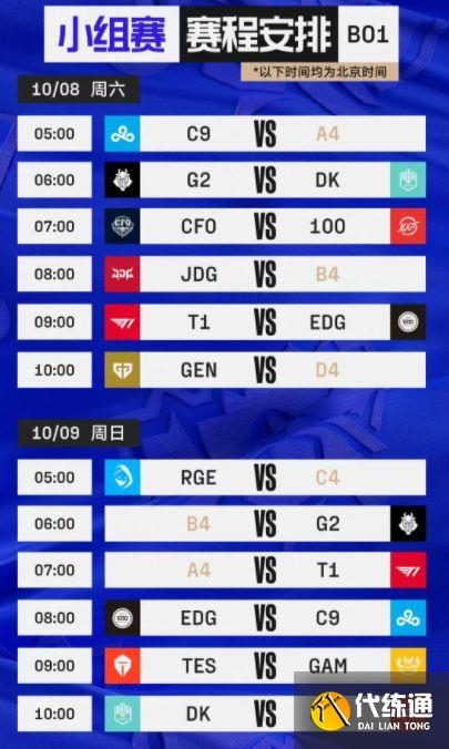 2022lol全球总决赛赛程信息汇总一览