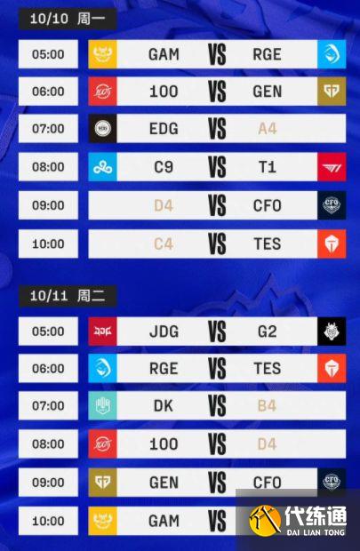 2022lol全球总决赛赛程信息汇总一览