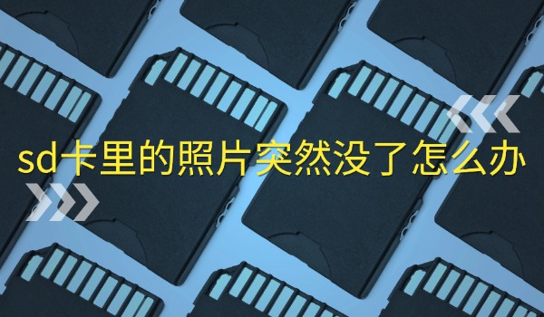 sd卡里的照片突然没了怎么办?务必看完
