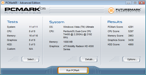 神舟 承龙F440T PCMark测试