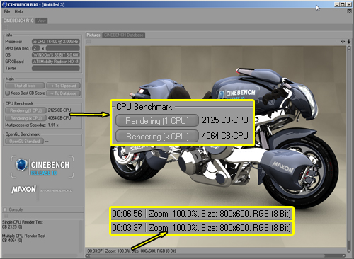 神舟 承龙U450 CineBench R10测试