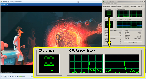 神舟 承龙F440T 播放高清测试
