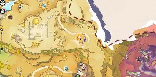 洛克王国世界星霜崖地怎么跑图