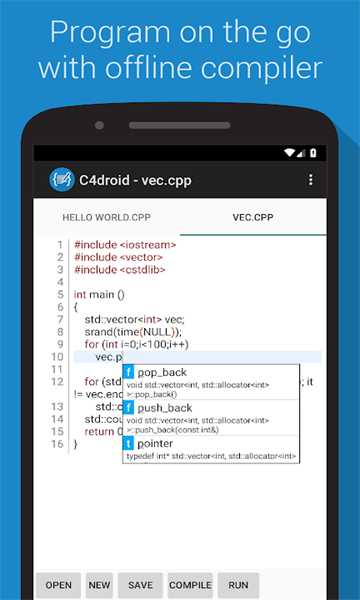 C4droid汉化版(手机C++编译器)下载v8.01(c4droid)_C4droid汉化版下载
