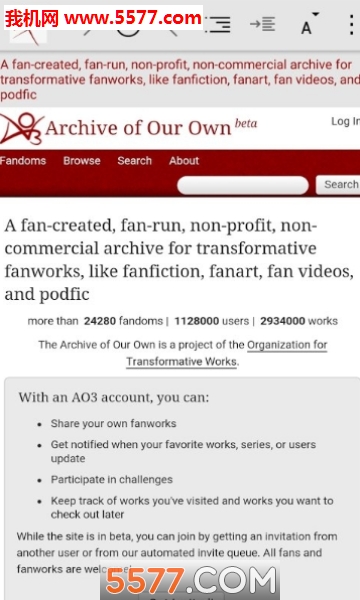 Fanfic Pocket Library(archi-archive of our own官方版下载